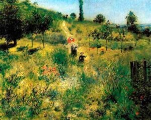Passagem pelo mato alto, Renoir, 1875