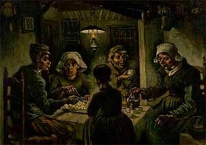 Os comedores de batata, Van Gogh, 1885