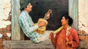 O Violeiro, Almeida Júnior, 1899