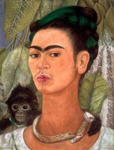 Autorretrato com Macaco, Frida Kahlo, 1945